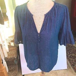 Lucky Brand Blue Blouse